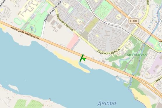 Схема рекламної площини за адресою Набережна магіст., (речовий ринок) Схема рекламної площини за адресою Набережна магіст., (речовий ринок)