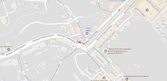 Схема рекламной плоскости по адресу Глубочицкая ул. 101