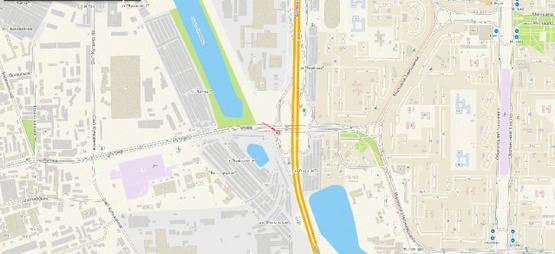 Схема рекламной плоскости по адресу Луговая ул., Богатырская ул., от ТЦ Караван к Оболонскому пр-ту Схема рекламной плоскости по адресу Луговая ул., Богатырская ул., от ТЦ Караван к Оболонскому пр-ту