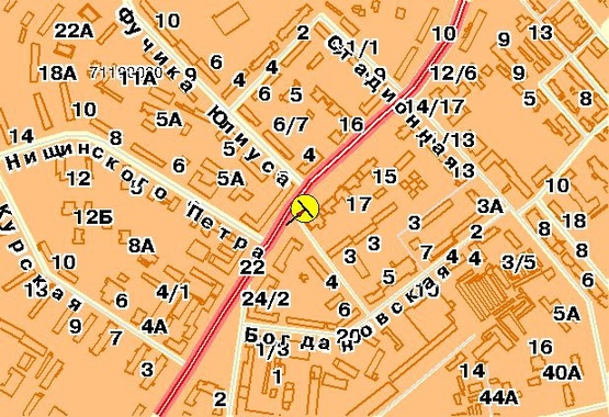 Схема рекламной плоскости по адресу Воздухофлотский пр-т 19, возле ул.Шовкуненка, от Соломенской пл.