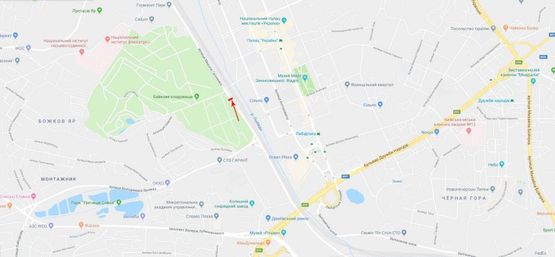 Схема рекламної площини за адресою Гринченко Н. ул., 9-й от Протасового Яра, в центр