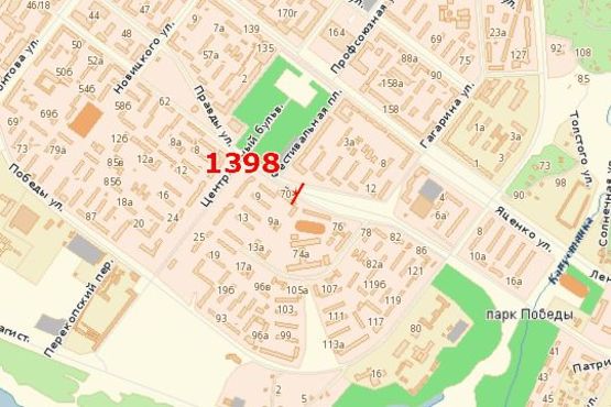 Схема рекламної площини за адресою Патріотична вул. - Фестивальна пл. Схема рекламної площини за адресою Патріотична вул. - Фестивальна пл.