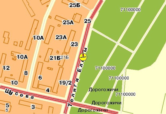 Схема рекламной плоскости по адресу Телиги Е. ул., возле ст.м.Дорогожичи, в центр Схема рекламной плоскости по адресу Телиги Е. ул., возле ст.м.Дорогожичи, в центр