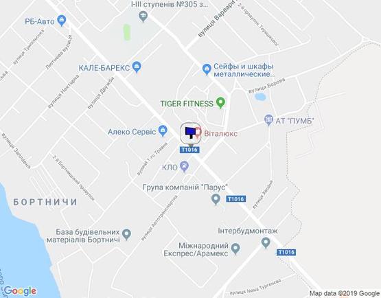 Схема рекламной плоскости по адресу Бортничи вул.Евгенія Харченка 65/Бімаркет (В) - з Киева