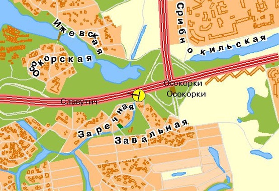 Схема рекламної площини за адресою Бажана пр-т, возле ст.м.Осокорки, из центра, левая