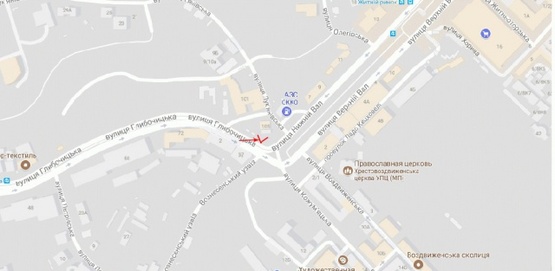 Схема рекламної площини за адресою Глубочицкая ул. 101