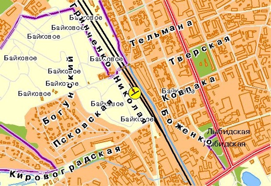 Схема рекламной плоскости по адресу Гринченко Н. ул., 10-й от Протасового Яра, из центра Схема рекламной плоскости по адресу Гринченко Н. ул., 10-й от Протасового Яра, из центра