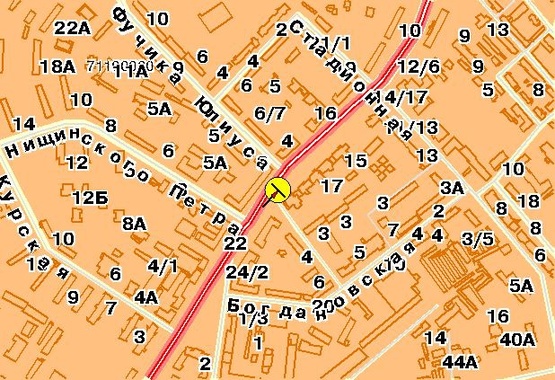 Схема рекламной плоскости по адресу Воздухофлотский пр-т 19, возле ул.Шовкуненка, от Соломенской пл.