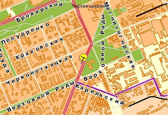 Схема рекламной плоскости по адресу Гагарина Ю. пр-т, 120 м к ул.Лебедева, из центра Схема рекламной плоскости по адресу Гагарина Ю. пр-т, 120 м к ул.Лебедева, из центра