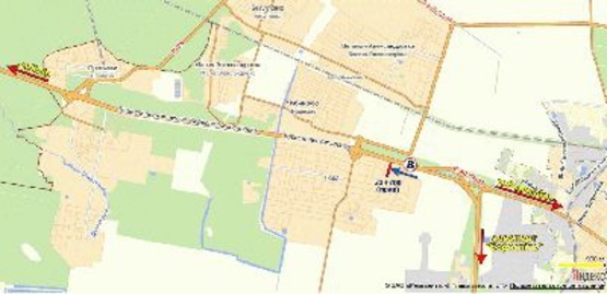 Схема рекламної площини за адресою Бориспольская трасса км 31+700 в Киев