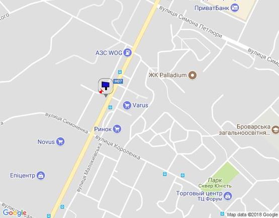 Схема рекламной плоскости по адресу м.Бровари, вул.Київська, напроти ринку СБС Схема рекламной плоскости по адресу м.Бровари, вул.Київська, напроти ринку СБС