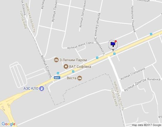 Схема рекламної площини за адресою м.Бровари, вул.Київська, 29, перетин з вул.Чапаєва Схема рекламної площини за адресою м.Бровари, вул.Київська, 29, перетин з вул.Чапаєва