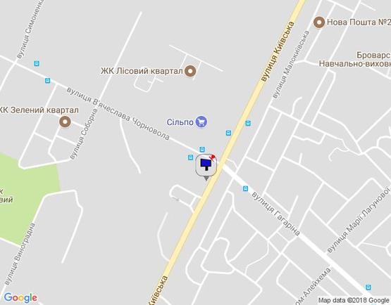 Схема рекламной плоскости по адресу м.Бровари, вул.Київська, АЗК КЛО,   (напроти будинку 292) перед поворотом на вул.Гагаріна Схема рекламной плоскости по адресу м.Бровари, вул.Київська, АЗК КЛО,   (напроти будинку 292) перед поворотом на вул.Гагаріна