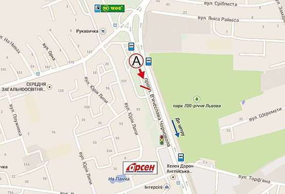 Схема рекламной плоскости по адресу Чорновола, 99 (торговий центр) Схема рекламной плоскости по адресу Чорновола, 99 (торговий центр)