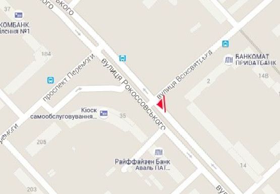 Схема рекламной плоскости по адресу Рокосовского ул. - Всехсвятской ул. Схема рекламной плоскости по адресу Рокосовского ул. - Всехсвятской ул.