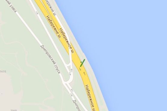 Схема рекламної площини за адресою Набережне шосе - Дніпровський узвіз, ; №3 (в напр. моста Патона) Схема рекламної площини за адресою Набережне шосе - Дніпровський узвіз, ; №3 (в напр. моста Патона)