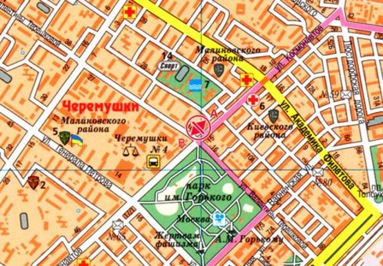 Схема рекламної площини за адресою Космонавтов ул., 28