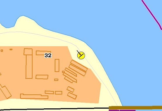 Схема рекламной плоскости по адресу Электриков ул.21, перед железнодорожным мостом, 3-й от Московского моста