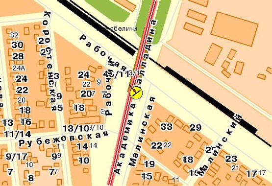 Схема рекламной плоскости по адресу Палладина Академика пр-т, возле б-ра Вернадского, дорога на Пуща-Водицу Схема рекламной плоскости по адресу Палладина Академика пр-т, возле б-ра Вернадского, дорога на Пуща-Водицу