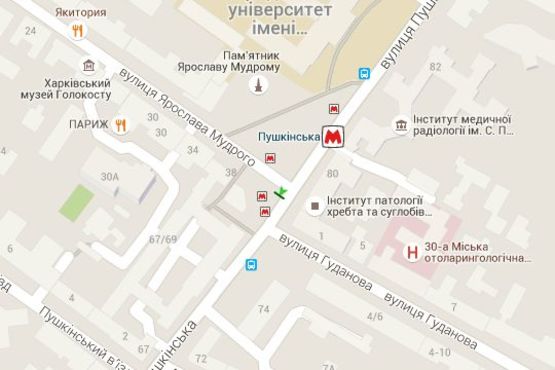 Схема рекламної площини за адресою Пушкінська вул. - Ярослава Мудрого вул. (Петровського вул.), 38 (№6) Схема рекламної площини за адресою Пушкінська вул. - Ярослава Мудрого вул. (Петровського вул.), 38 (№6)