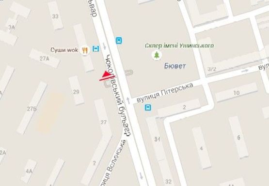 Схема рекламной плоскости по адресу Чоколовский б-р, 29