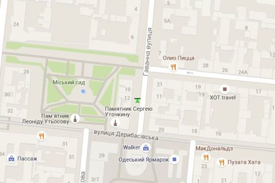 Схема рекламной плоскости по адресу Гаванна вул., 12 Схема рекламной плоскости по адресу Гаванна вул., 12