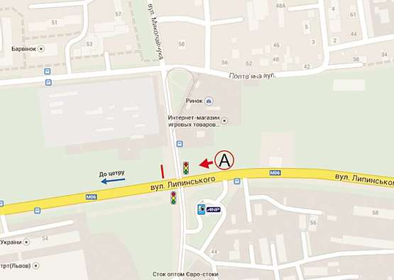 Схема рекламной плоскости по адресу Миколайчука - Липинського(в центр, справа) Схема рекламной плоскости по адресу Миколайчука - Липинського(в центр, справа)