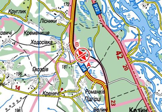 Схема рекламной плоскости по адресу Трасcа Н-01, Новая Обуховская, 24200 Схема рекламной плоскости по адресу Трасcа Н-01, Новая Обуховская, 24200