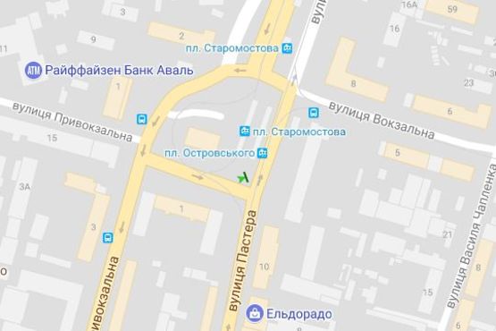 Схема рекламної площини за адресою Старомостова пл. (Островського Миколи пл.) - Пастера вул. Схема рекламної площини за адресою Старомостова пл. (Островського Миколи пл.) - Пастера вул.