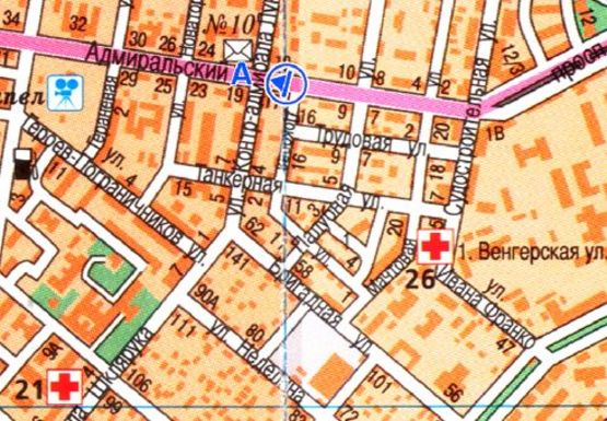 Схема рекламной плоскости по адресу Адмиральский пр., 17  -  Контр-Адмирала Лунина ул. A Схема рекламной плоскости по адресу Адмиральский пр., 17  -  Контр-Адмирала Лунина ул. A