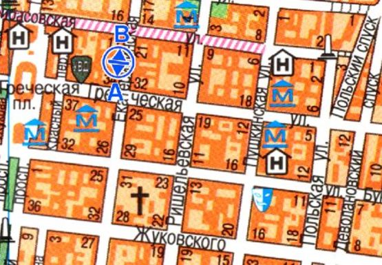 Схема рекламной плоскости по адресу Екатерининская ул., 20 Схема рекламной плоскости по адресу Екатерининская ул., 20