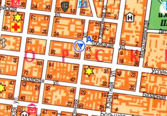 Схема рекламной плоскости по адресу Осипова ул. - Троицкая ул.,17