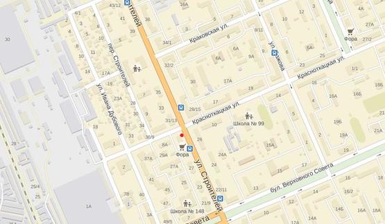 Схема рекламной плоскости по адресу Строителей ул. 29/8,/ Красноткацкая ул.(универмаг "Фора") Схема рекламной плоскости по адресу Строителей ул. 29/8,/ Красноткацкая ул.(универмаг "Фора")
