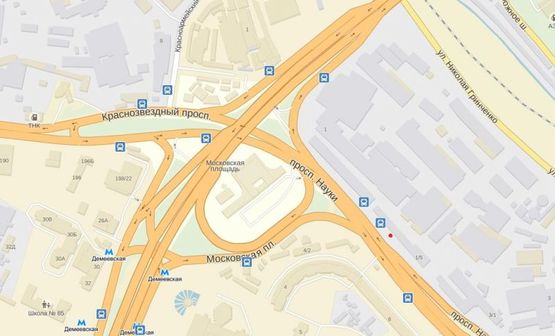 Схема рекламной плоскости по адресу Науки просп. 1/5, (завод "Roshen", остановка "пл.Московская") Схема рекламной плоскости по адресу Науки просп. 1/5, (завод "Roshen", остановка "пл.Московская")