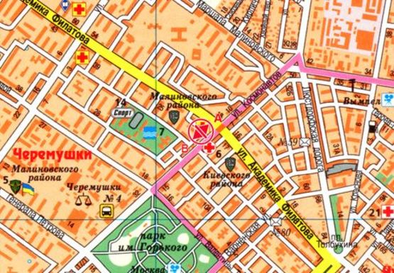 Схема рекламної площини за адресою Космонавтов ул., 14 Схема рекламної площини за адресою Космонавтов ул., 14