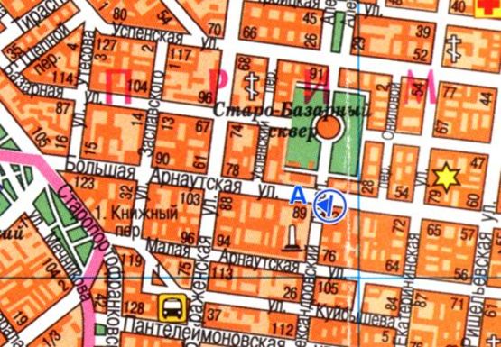 Схема рекламної площини за адресою Б. Арнаутская ул.,66 - Александровский пр.