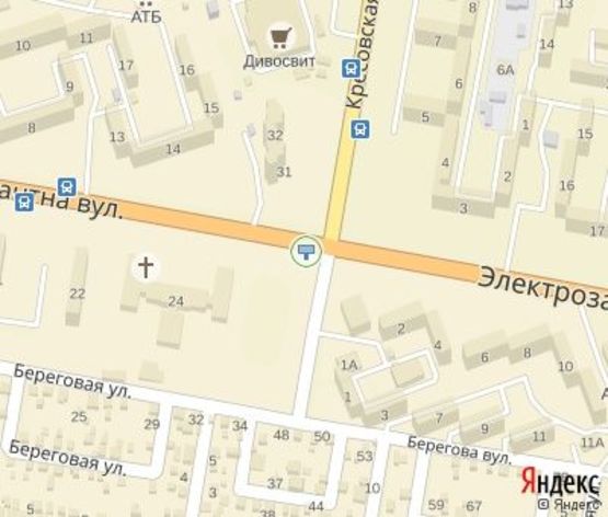 Схема рекламної площини за адресою мкр. 4-й Заречный, 31 - Электрозаводская ул.