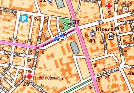 Схема рекламної площини за адресою Адмиральский пр.,1А [4 А]