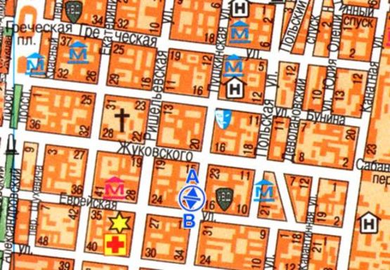 Схема рекламной плоскости по адресу Пушкинская ул., 26 Схема рекламной плоскости по адресу Пушкинская ул., 26