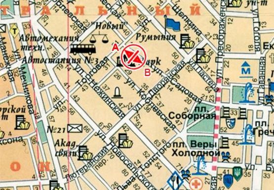 Схема рекламной плоскости по адресу Садовая ул., 2 - Торговая ул., остановка Схема рекламной плоскости по адресу Садовая ул., 2 - Торговая ул., остановка