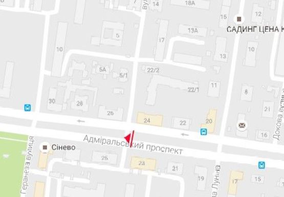 Схема рекламной плоскости по адресу Адмиральский пр., 23 [20 А]