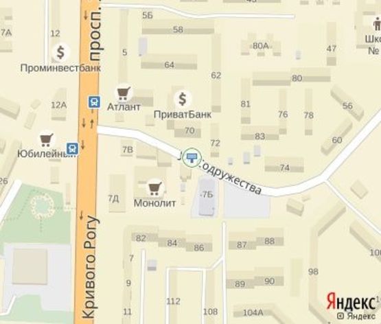 Схема рекламной плоскости по адресу Содружества ул., 72 ( мкр. Юбилейный)