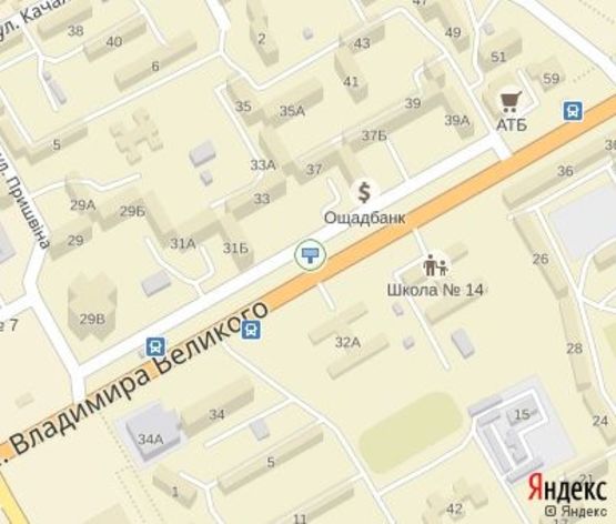 Схема рекламной плоскости по адресу Великого В. ул., 31, дв-е к  Поля пл. Схема рекламной плоскости по адресу Великого В. ул., 31, дв-е к  Поля пл.