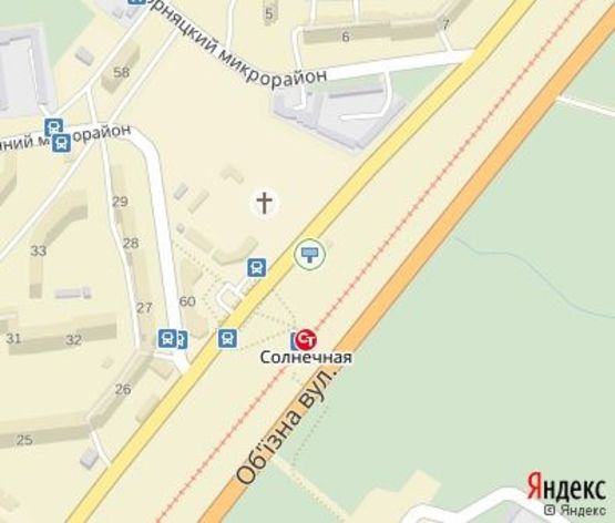 Схема рекламной плоскости по адресу мкр. Солнечный (ст. "им. Гутовского"), дв-е к Космонавтов ул.