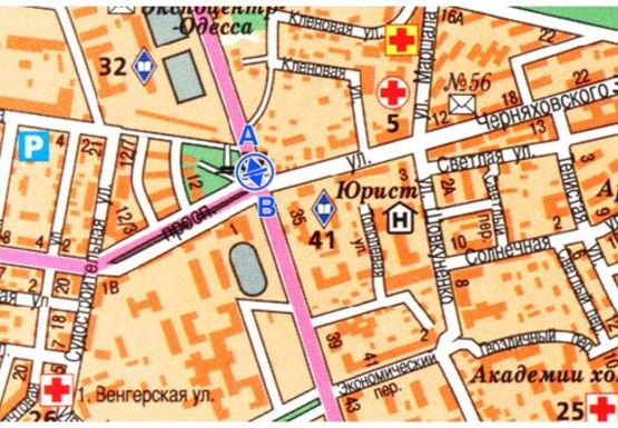 Схема рекламної площини за адресою 5-я ст.Б. Фонтана - Адмиральский пр. (остановка)