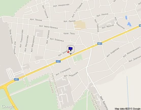 Схема рекламной плоскости по адресу м.Бровари, вул. Київська, 49 Схема рекламной плоскости по адресу м.Бровари, вул. Київська, 49