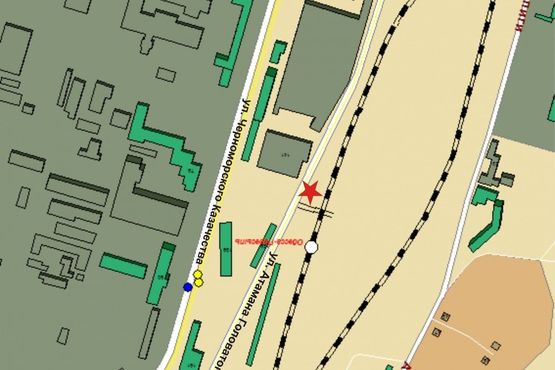 Схема рекламной плоскости по адресу ул. Атамана Головатого /  АЗС "SOCAR" №159 Схема рекламной плоскости по адресу ул. Атамана Головатого /  АЗС "SOCAR" №159