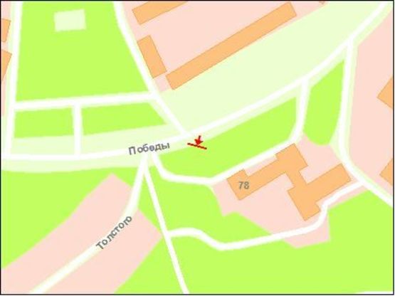 Схема рекламной плоскости по адресу вул.Перемоги,97, ст.Б Схема рекламной плоскости по адресу вул.Перемоги,97, ст.Б