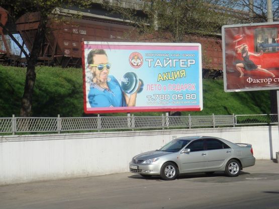 Схема рекламної площини за адресою ул. Приморская / Паркинг №2