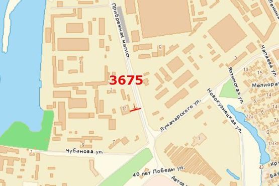 Схема рекламної площини за адресою Набережна магіст., 11